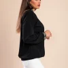 Maglia ampia con stampa geometrica, bianco