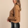 Maglia dolcevita, cammello
