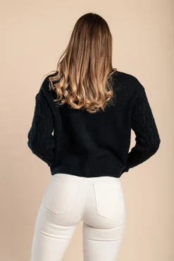 Maglia dolcevita, nera