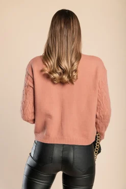 Maglia dolcevita, rosa