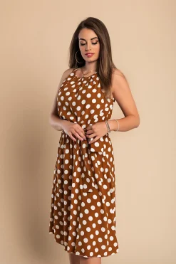 MIDI VESTITO A POIS MOULISHA