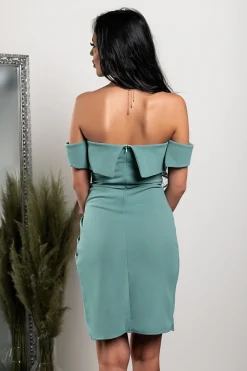Mini abito elegante Montaria, Menta