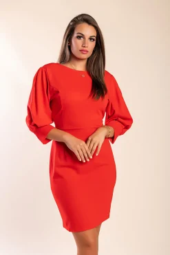 Mini abito elegante Varsavia, rosso