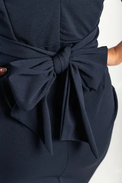 Mini abito elegante Varsavia, blu scuro