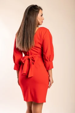 Mini abito elegante Varsavia, rosso