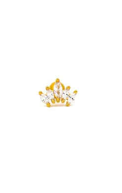 Mini orecchino elegante, colore oro