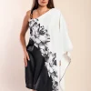 Miniabito elegante, Nero/bianco