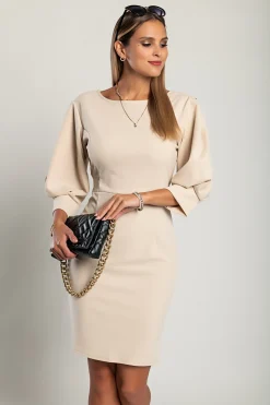 Miniabito elegante Varsavia, beige
