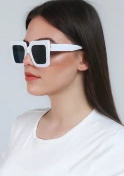 Occhiali da sole moda, ART2170, bianco