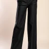 Pantaloni eleganti a vita alta, neri