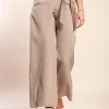 Pantaloni eleganti con volant, beige