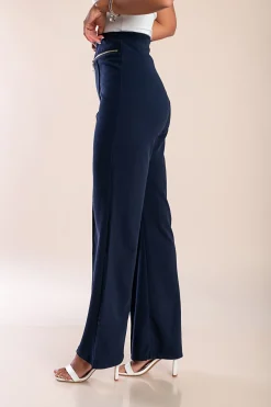 PANTALONI EMANUELA - BLU SCURO