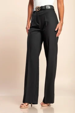 Pantaloni lunghi eleganti, colore nero