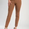Pantaloni lunghi eleganti, cammello