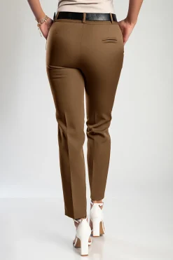 Pantaloni lunghi eleganti, cammello