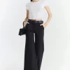 Pantaloni lunghi eleganti, neri