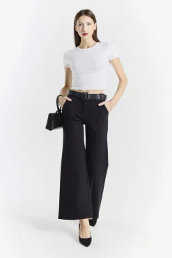 Pantaloni lunghi eleganti, neri