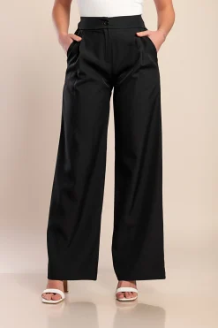 Pantaloni lunghi eleganti, neri