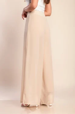 Pantaloni lunghi eleganti Veronna, beige