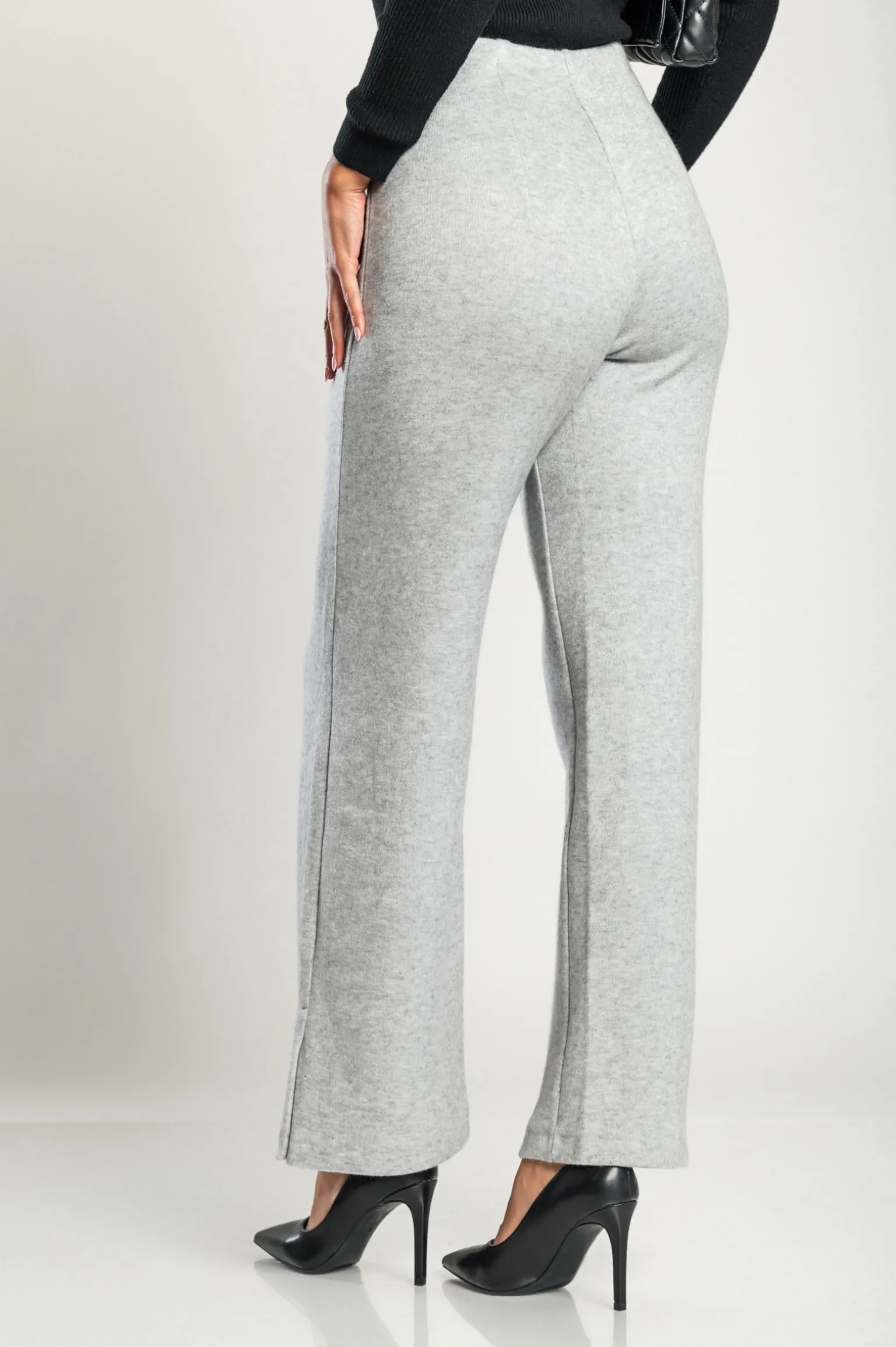 Pantaloni lunghi eleganti, grigi