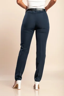 Pantaloni lunghi eleganti, blu scuro