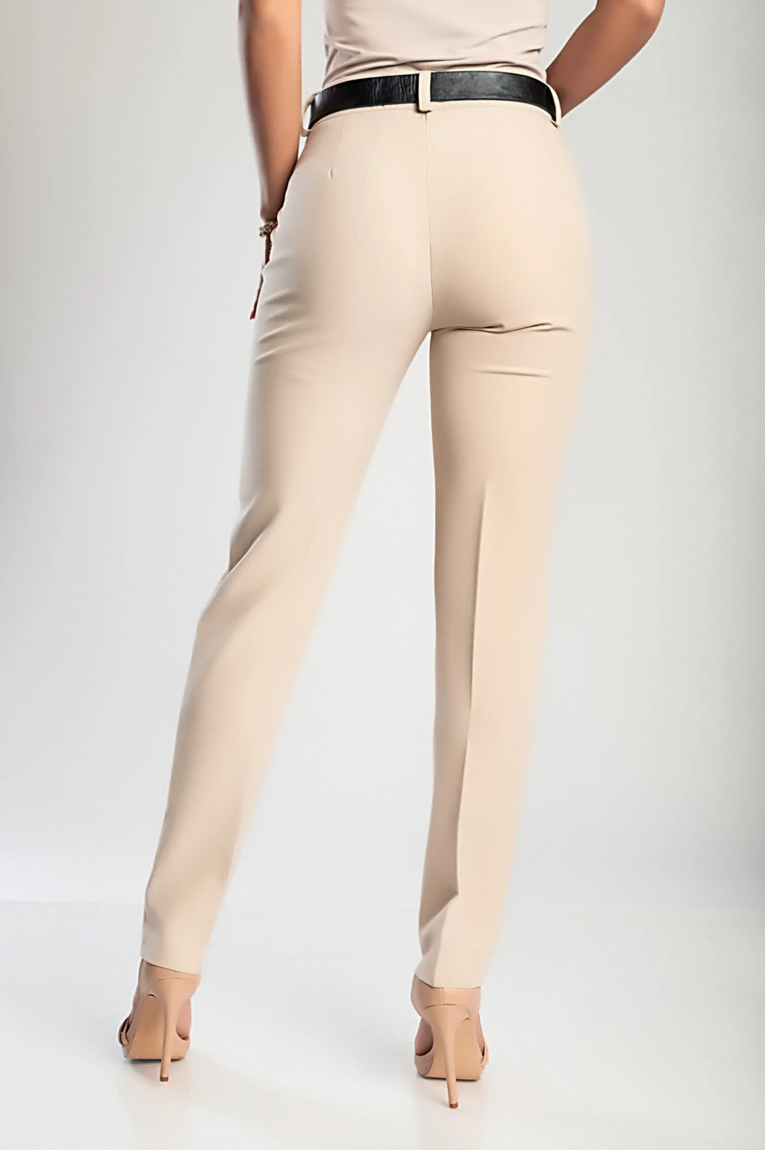 Pantaloni lunghi eleganti, beige