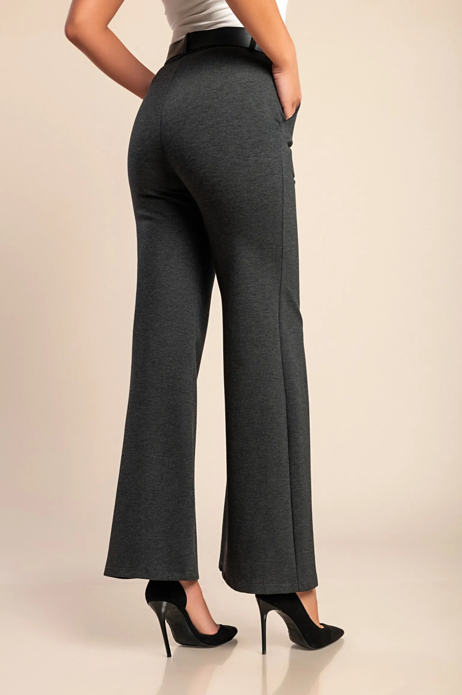 Pantaloni lunghi eleganti, grigi