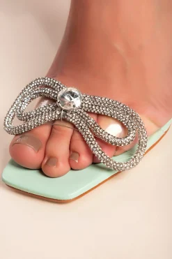 Sandali con tacco alto, colore verde