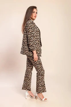 Set 2 pezzi con stampa leopardata, leopardo