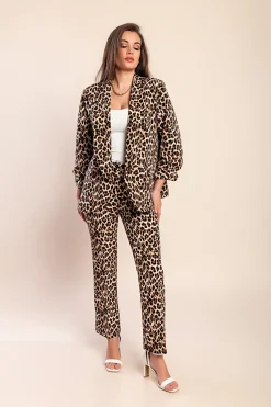 Set 2 pezzi con stampa leopardata, leopardo