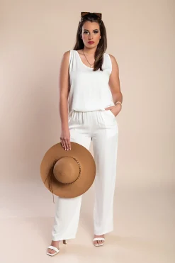 Set con dettagli all'uncinetto, bianco