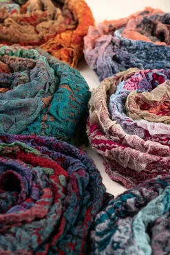 Set di 6 sciarpe, multicolore