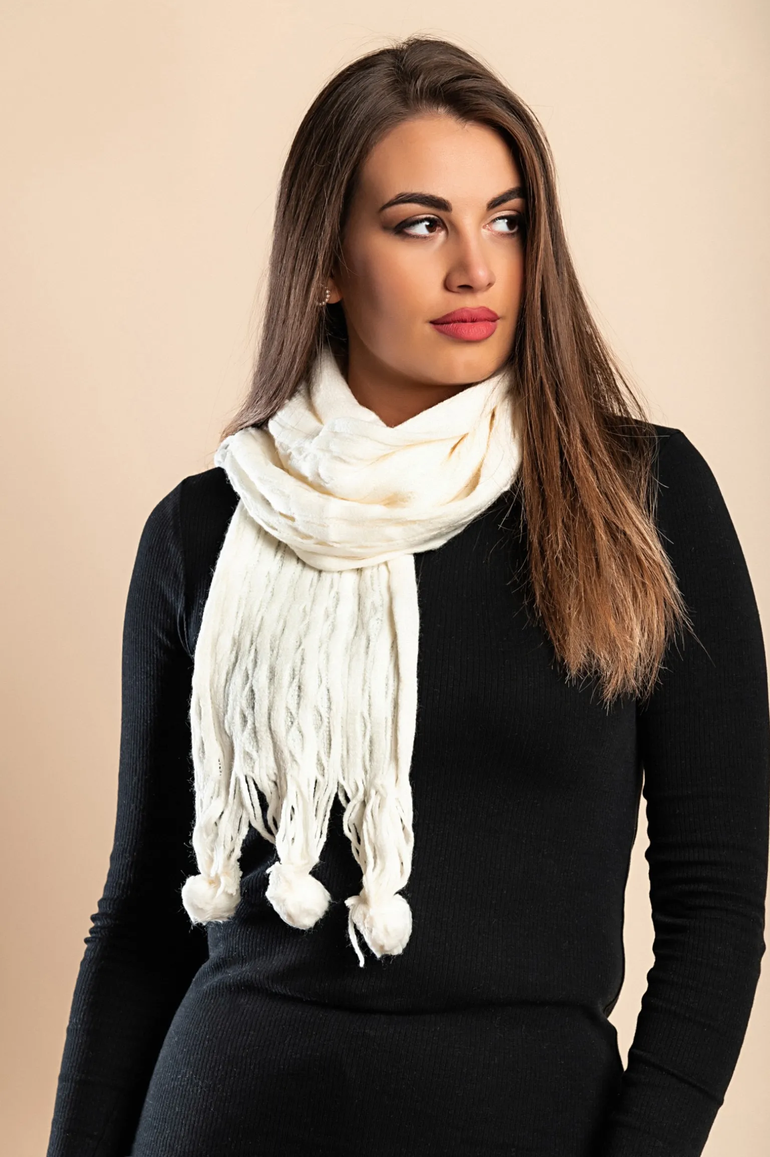 Set di 7 sciarpe, multicolori