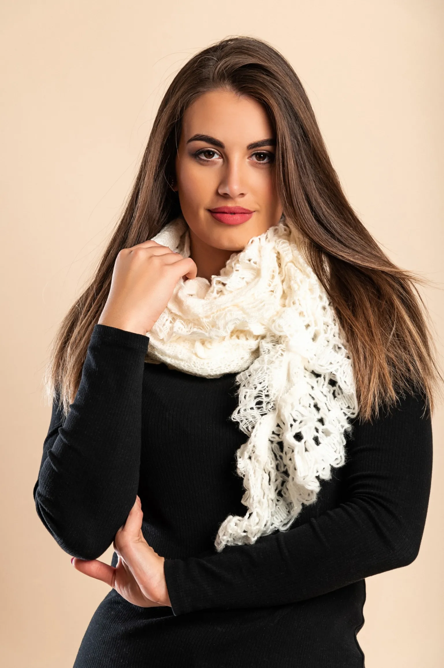 Set di 5 sciarpe, multicolore