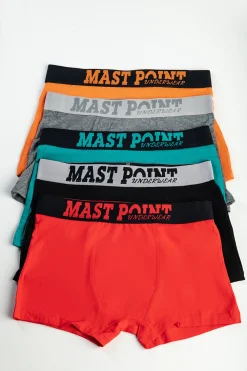 Set di cinque boxer da uomo, vari colori