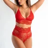 Set intimo Jaycee, rosso