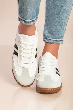 Sneakers alla moda, colore bianco