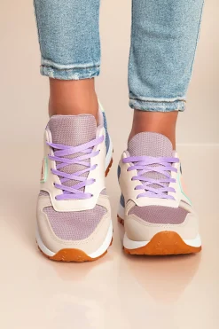 Sneakers alla moda, colore viola