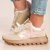 Sneakers alla moda, colore beige