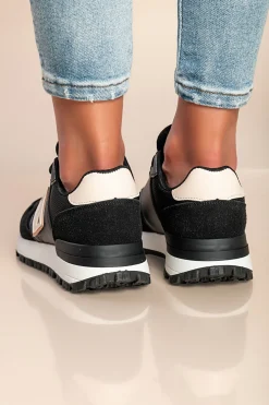 Sneakers alla moda, colore nero