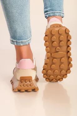 Sneakers alla moda, colore beige