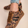 Sneakers alla moda, leopardate