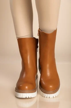 Stivaletti con elastico, U9AAX92261, cammello