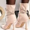 Stivaletti con tacco Verres, beige