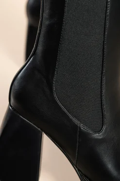 Stivaletti eleganti con tacco alto, U4AX89688, nero