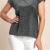 T-shirt ampia, nera