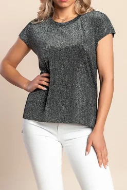 T-shirt ampia, nera