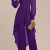 Tuta elegante, viola