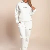 Tuta in cotone due pezzi, Bianco