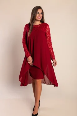VESTITO ALEXINA - BORDÓ